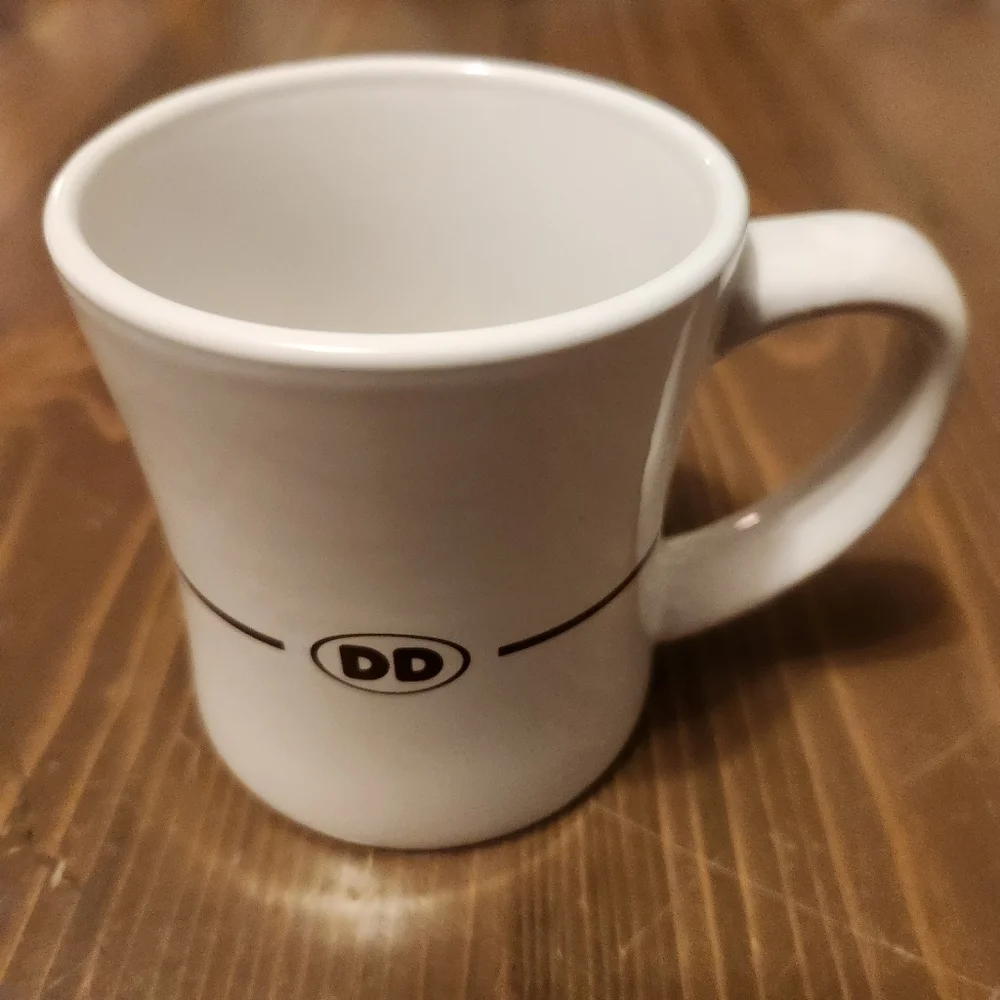 2011 Dunkin Donuts Coffee Mug Diner Style Ceramic Cup DD 12 oz Retro Heavy